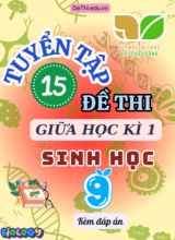Tuyển tập 15 Đề thi giữa Kì 1 môn Sinh Học 9 sách Kết Nối Tri Thức (Kèm đáp án)